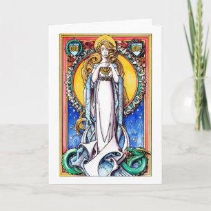 Festiva Tarjeta de navidades: La inmaculada concepción