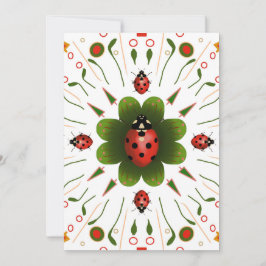 Festiva Tarjeta de Navidades Ladybug