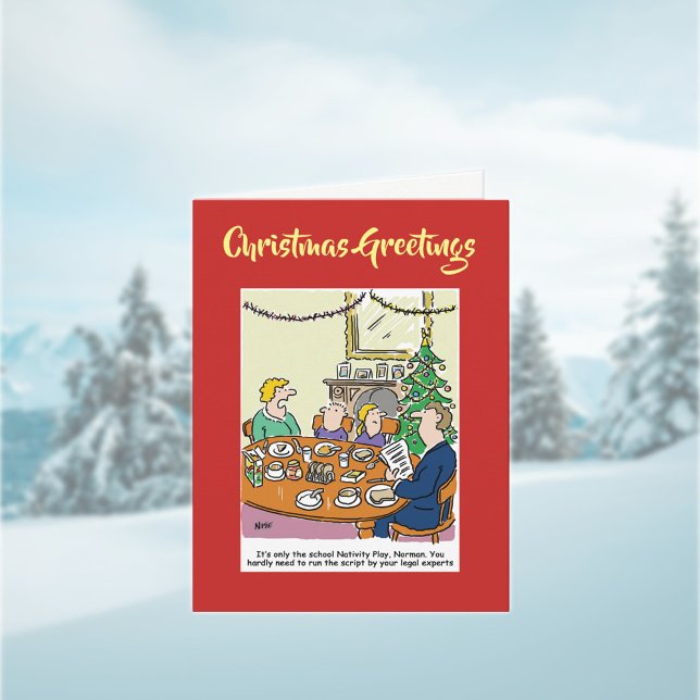 Festiva Tarjeta de Navidades legales con guión de nativida (Subido por el creador)