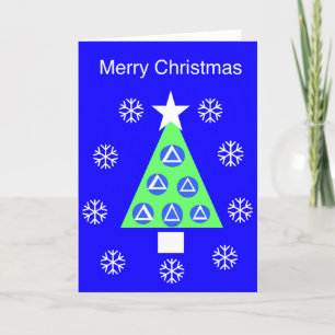 Festiva Tarjeta de Navidades limpia y sobria