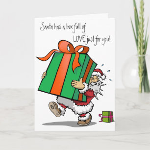 Festiva Tarjeta de navidades llena de amor