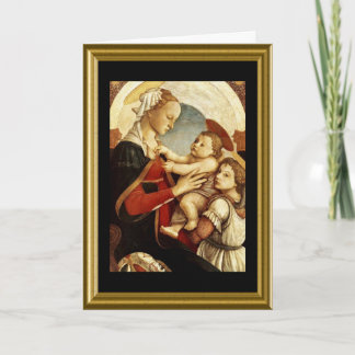 Festiva Tarjeta de Navidades Madonna e Infantil