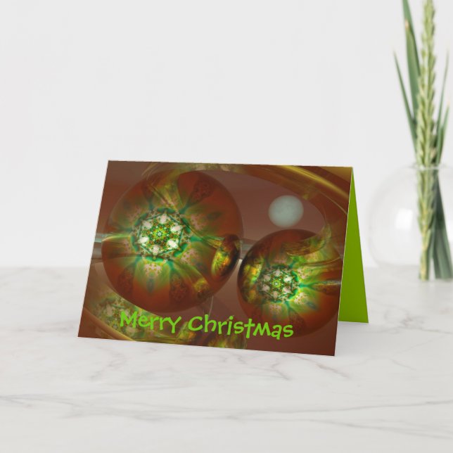 Festiva Tarjeta de navidades mágicos (Anverso)