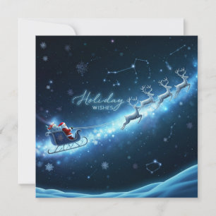 Festiva Tarjeta de Navidades mágicos de vacaciones