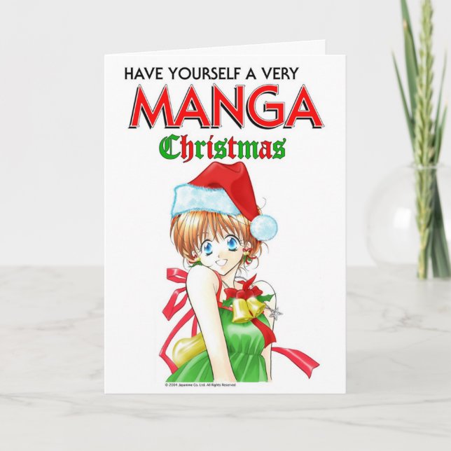 Festiva Tarjeta de Navidades Manga 2021 de la Universidad  (Anverso)