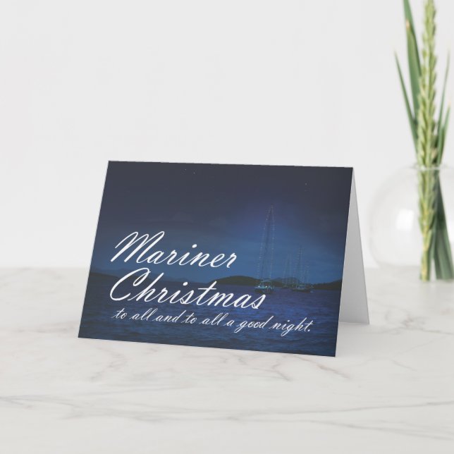 Festiva Tarjeta de Navidades Mariner (Anverso)