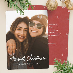 Festiva Tarjeta de Navidades más graciosos para Snowflakes