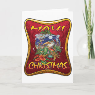 Festiva Tarjeta de Navidades Maui