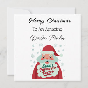 Festiva Tarjeta de Navidades Médicas personalizados