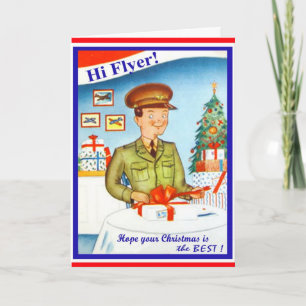 Festiva Tarjeta de Navidades militares de la Fuerza Aérea