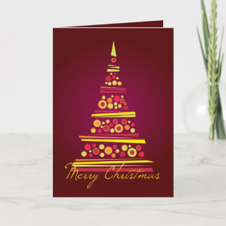 Festiva Tarjeta de Navidades modernos