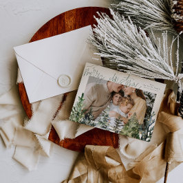 Festiva Tarjeta de Navidades modernos y sencillos para fot