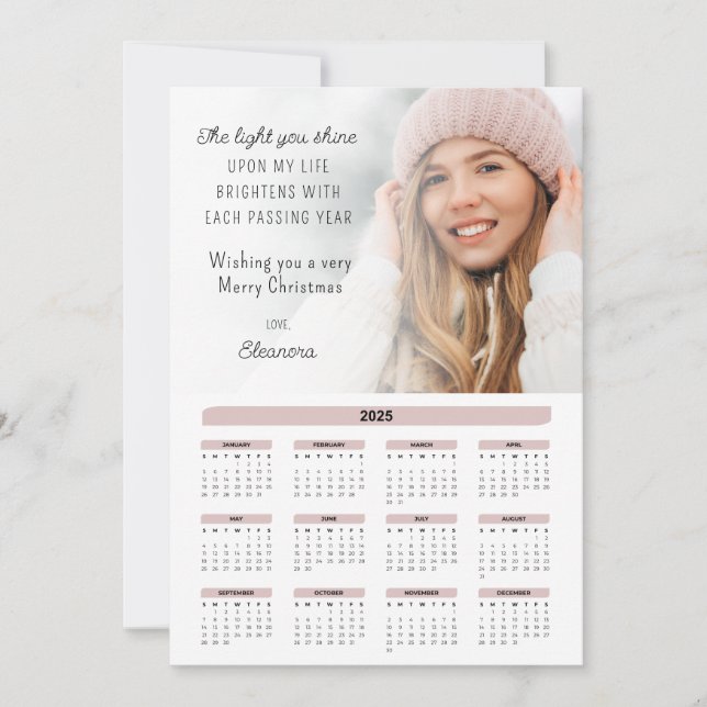 Festiva Tarjeta de Navidades motivacionales de fotos del c (Anverso)