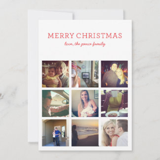 Festiva Tarjeta de Navidades multifoto InstaChristmas