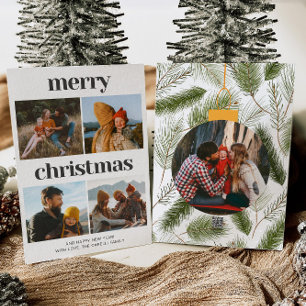 Festiva Tarjeta de Navidades multifotográficos
