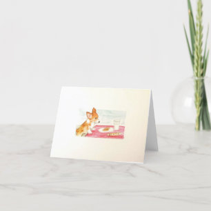 Festiva Tarjeta de Navidades muy Corgi - Tarjeta de vacaci