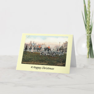 Festiva Tarjeta de Navidades - N Manguitos de algodón