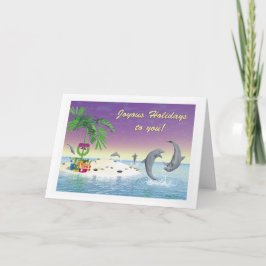 Festiva Tarjeta de navidades - "Navidades de las islas del