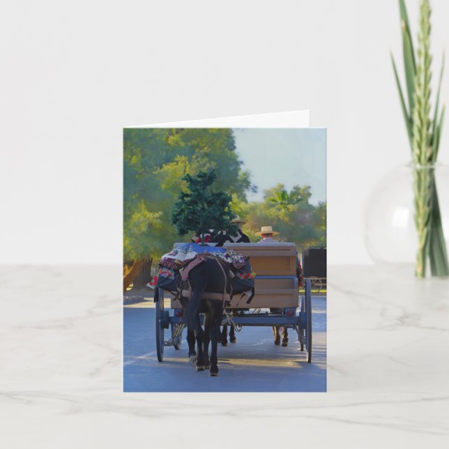 Festiva Tarjeta de navidades: Navidades en Valle de la Mue (Anverso)