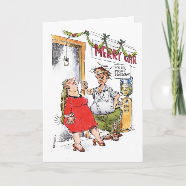 Festiva Tarjeta de Navidades Nerd (Anverso)