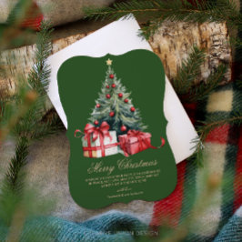 Festiva Tarjeta de Navidades no fotográficos de Árbol navi