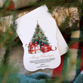 Festiva Tarjeta de Navidades no fotográficos de Árbol navi