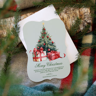 Festiva Tarjeta de Navidades no fotográficos de Árbol navi