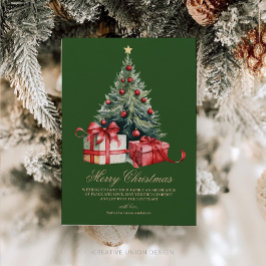 Festiva Tarjeta de Navidades no fotográficos de Árbol navi