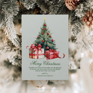 Festiva Tarjeta de Navidades no fotográficos de Árbol navi