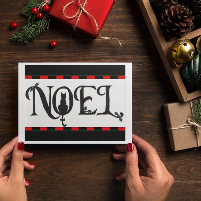 Festiva Tarjeta de Navidades Noel Cat (Subido por el creador)