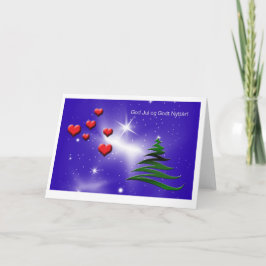 Festiva Tarjeta de Navidades noruegos