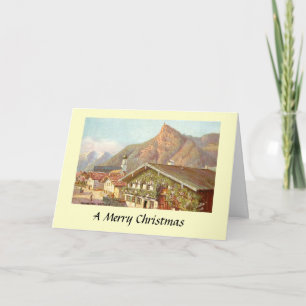 Festiva Tarjeta de Navidades - Oberammergau, Bavaria, Alem
