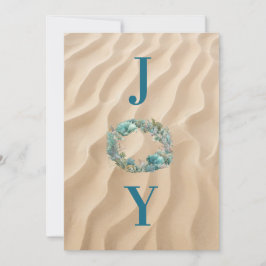 Festiva Tarjeta de Navidades Ocean Wreath JOY
