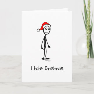 Festiva Tarjeta de Navidades Odio
