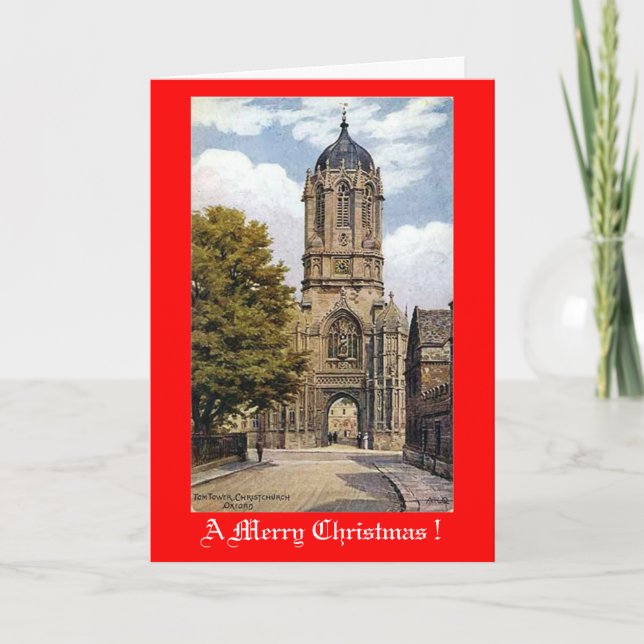 Festiva Tarjeta de Navidades, Oxford (Anverso)
