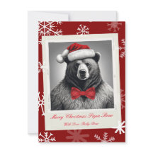 Tarjeta de Navidades Papa Bear