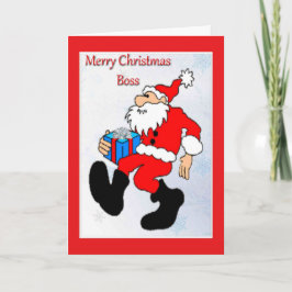 Festiva Tarjeta De navidades Para Jefe