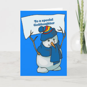 Festiva Tarjeta de navidades para la hija pequeña