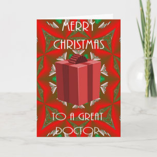 Festiva Tarjeta de navidades para Médico