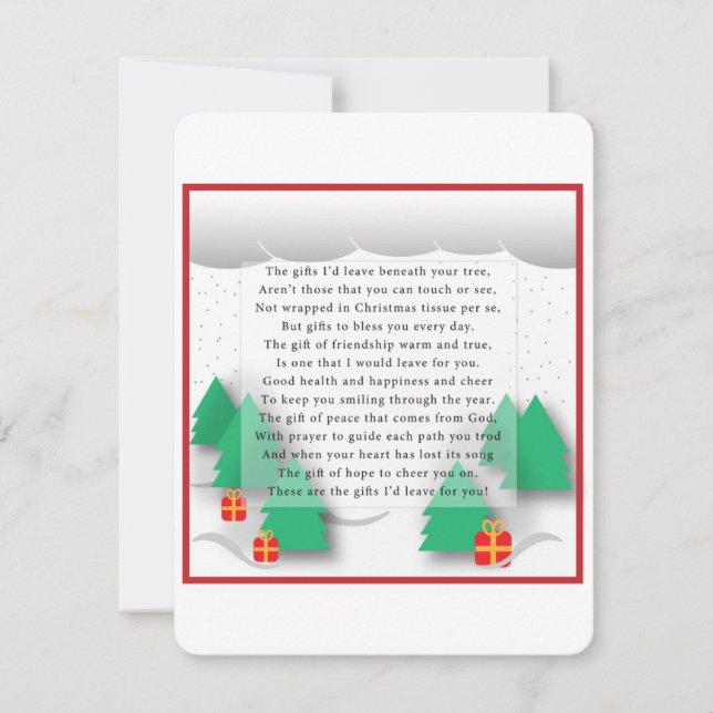 Festiva Tarjeta de navidades para niños (Anverso)