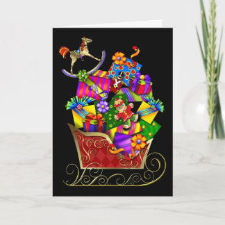 Festiva Tarjeta de Navidades para niños
