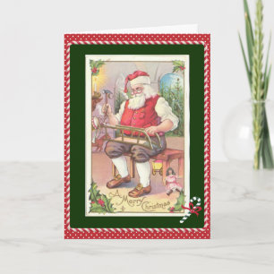 Festiva Tarjeta de Navidades para niños, Santa Vieja