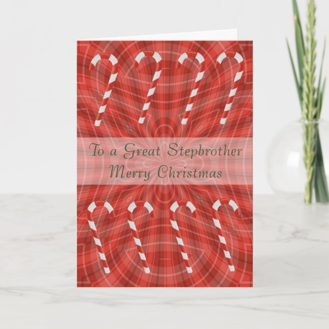 Festiva Tarjeta de navidades para Stepbrother (Anverso)