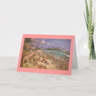 Festiva Tarjeta de Navidades Paul McGehee "The Beach at Wa