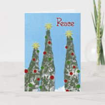 Tarjeta de Navidades "Paz"