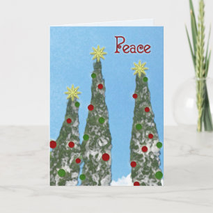 Festiva Tarjeta de Navidades "Paz"