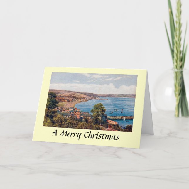 Festiva Tarjeta de navidades - Penzance de Newlyn (Anverso)