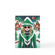 Tarjeta de Navidades personalizable Yuletide