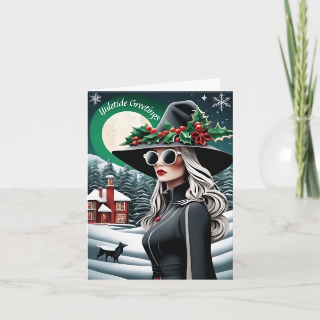 Festiva Tarjeta de Navidades personalizable Yuletide (Anverso)