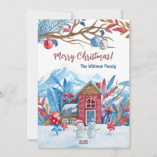 Festiva Tarjeta de Navidades personalizada